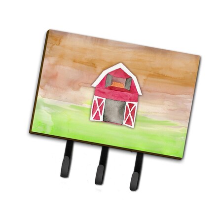 Carolines Treasures Barn Watercolor Leash or Key Holder BB7409TH68